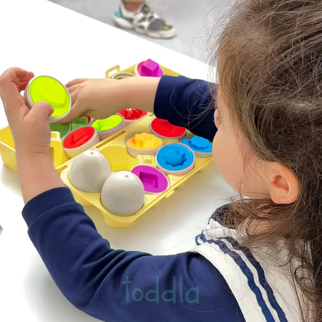 Toddla™ Montessori Geometric Eggs